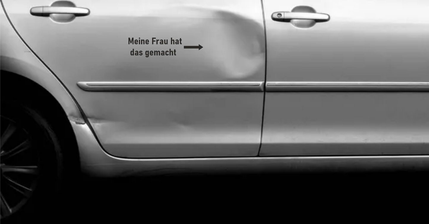 Auto-Aufkleber "Meine Frau hat das gemacht"