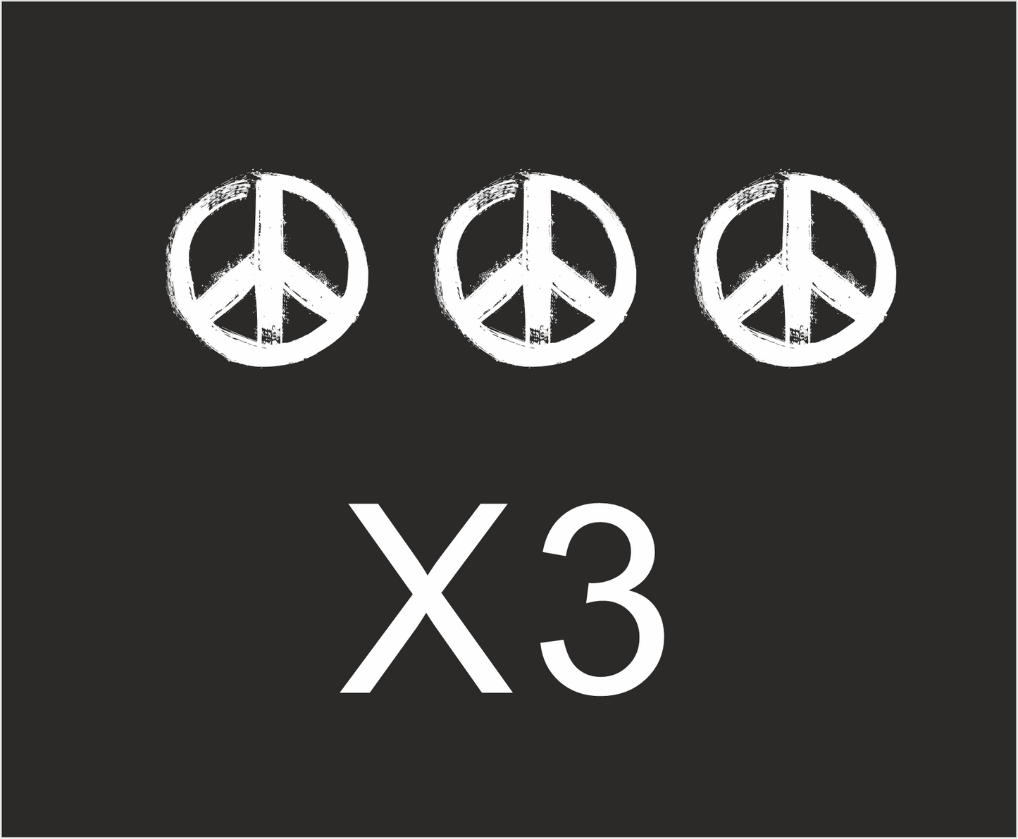 Auto-Aufkleber Peace-Zeichen / Friedenszeichen