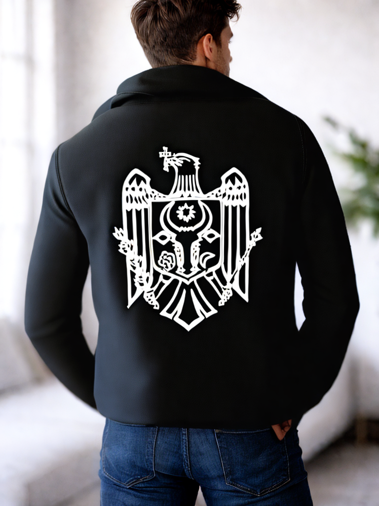 Hoodie Moldawien "MOLDOVA" Muster & Adler