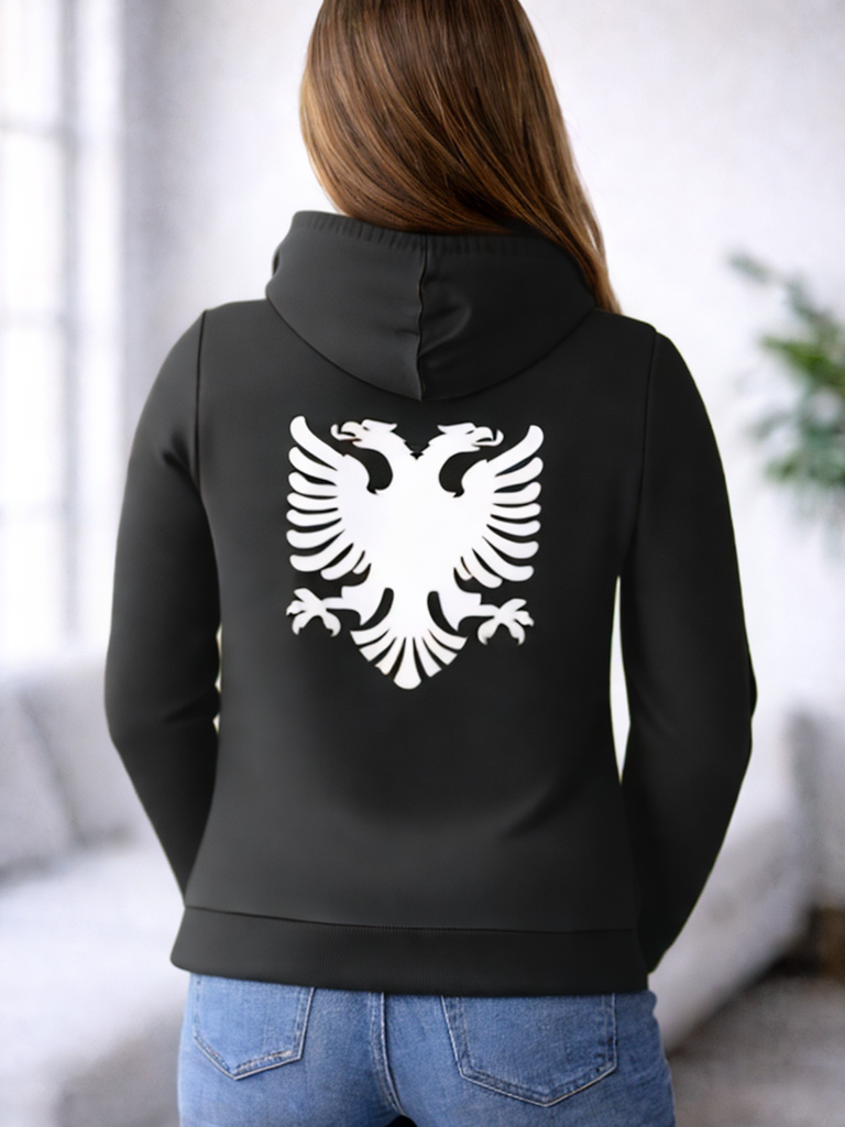Hoodie Albanien Adler Rueckseite