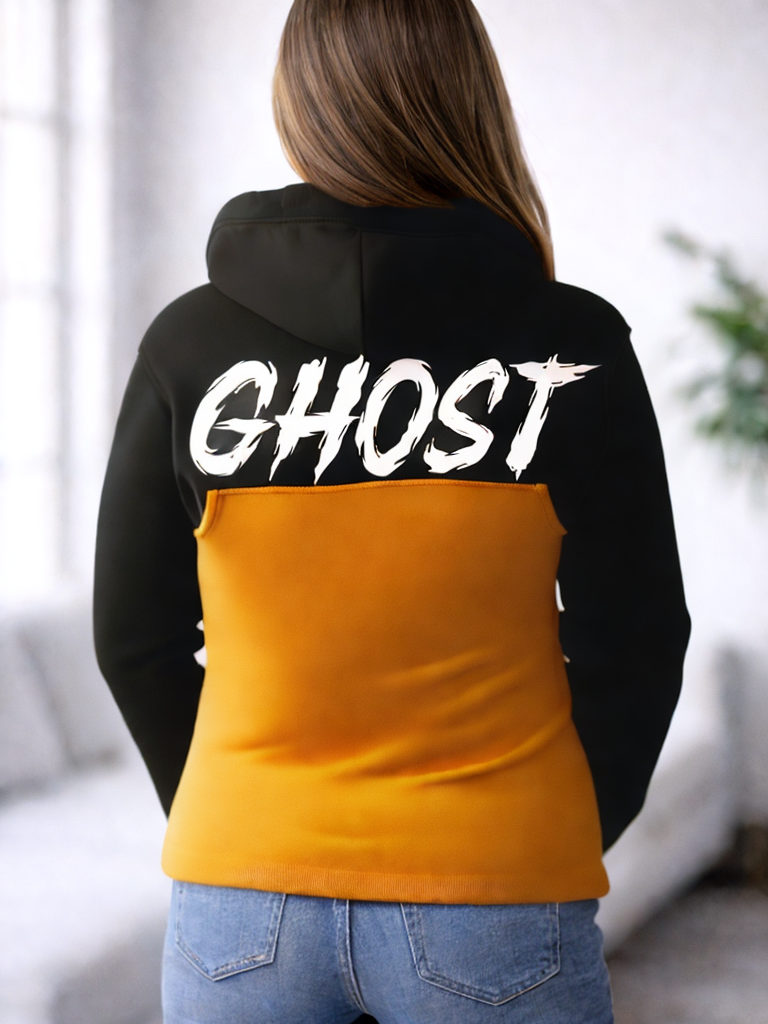 Hoodie Moto "GHOST" Brush Style