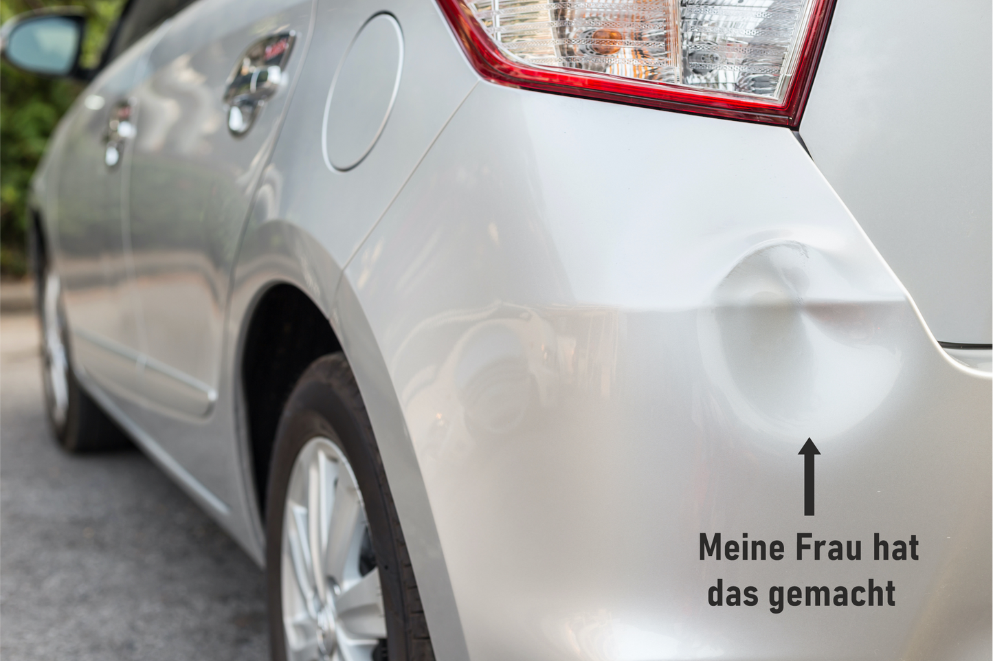 Auto-Aufkleber "Meine Frau hat das gemacht"