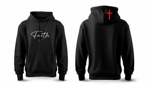 Hoodie "Faith" Glaube mit Kreuz