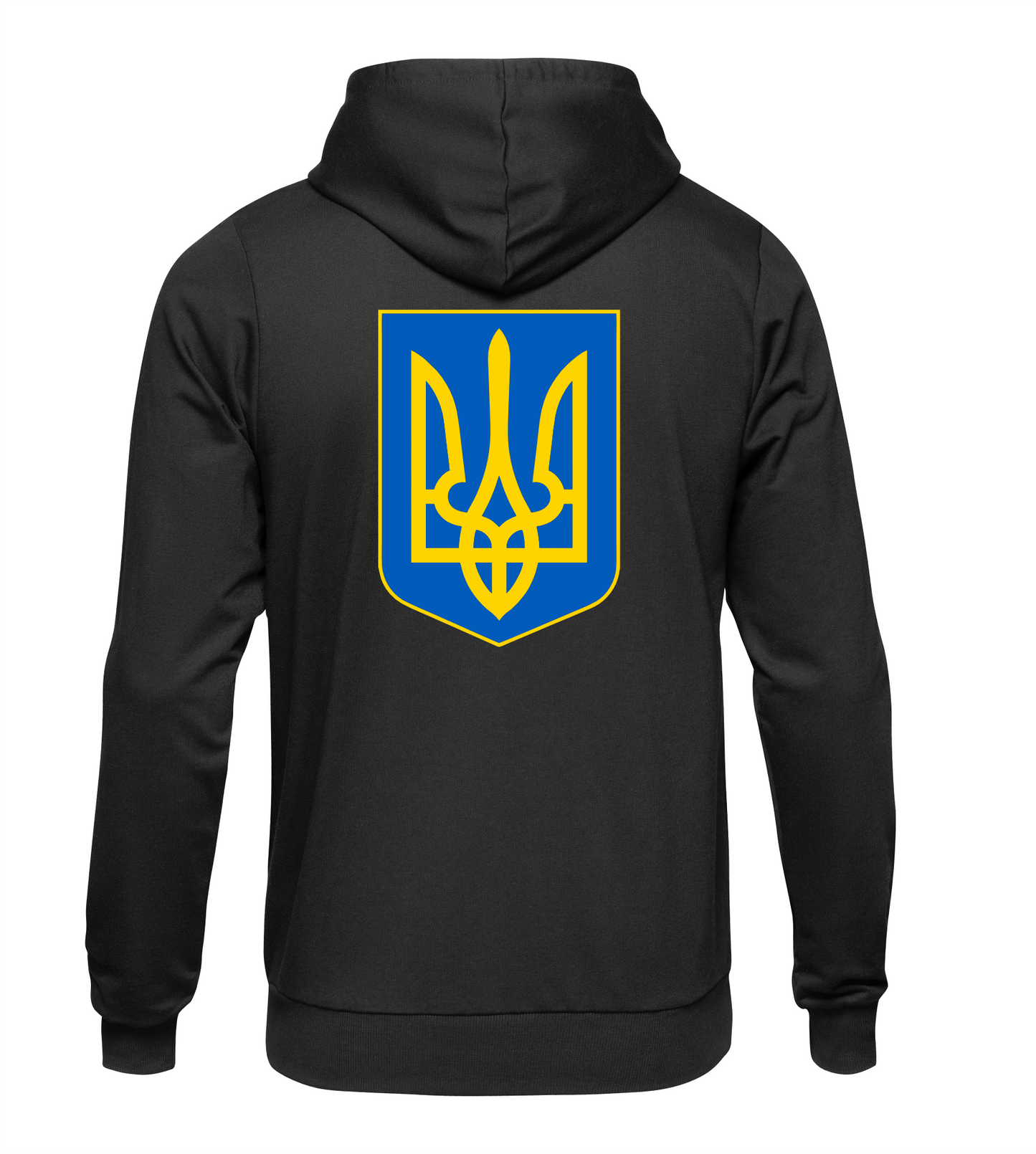 Hoodie Ukraine Dreizack Rueckseite