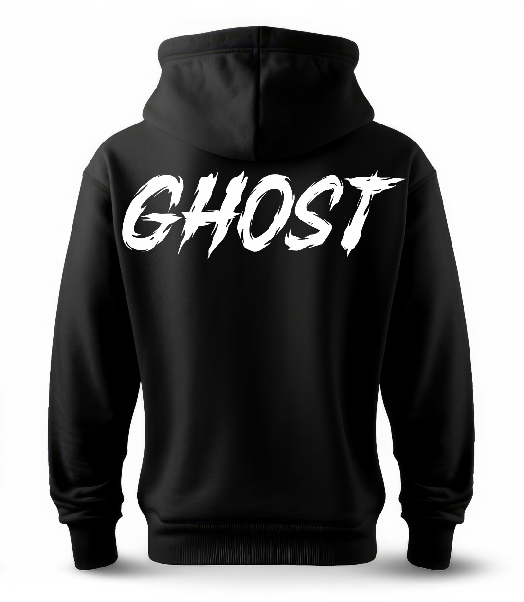 Hoodie Moto "GHOST" Brush Style