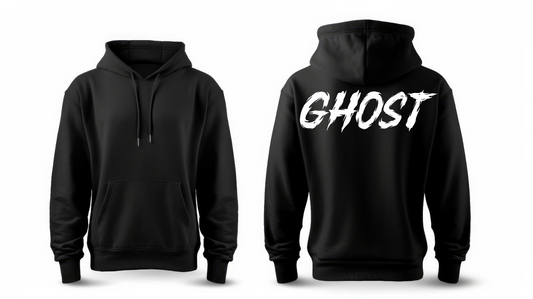 Hoodie Moto "GHOST" Brush Style