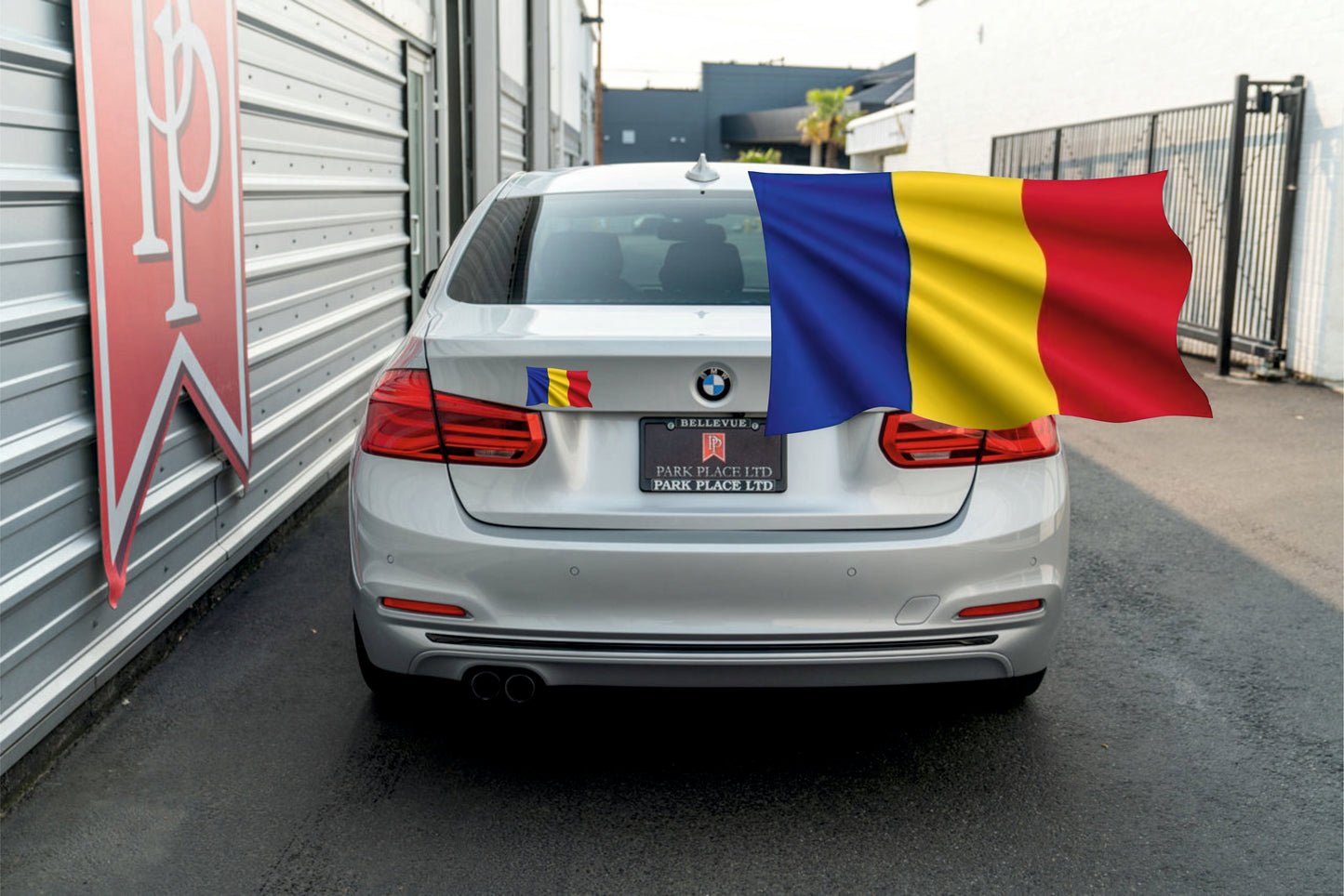 Auto-Aufkleber Flagge Rumänien – elfStudio