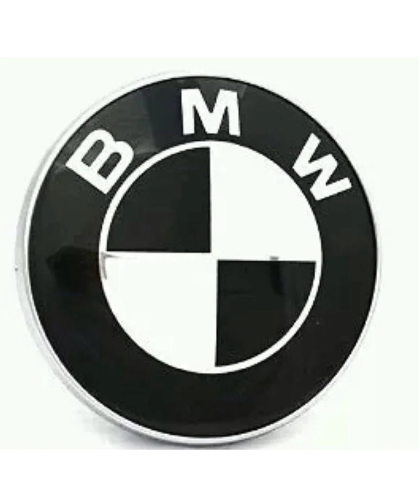 Auto-Aufkleber BMW Emblem Schwarz-Weiss