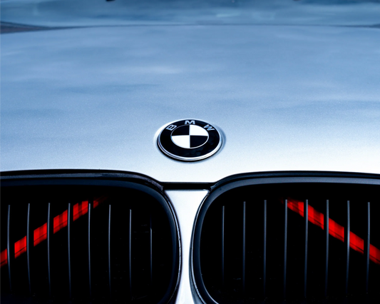 Auto-Aufkleber BMW Emblem Schwarz-Weiss