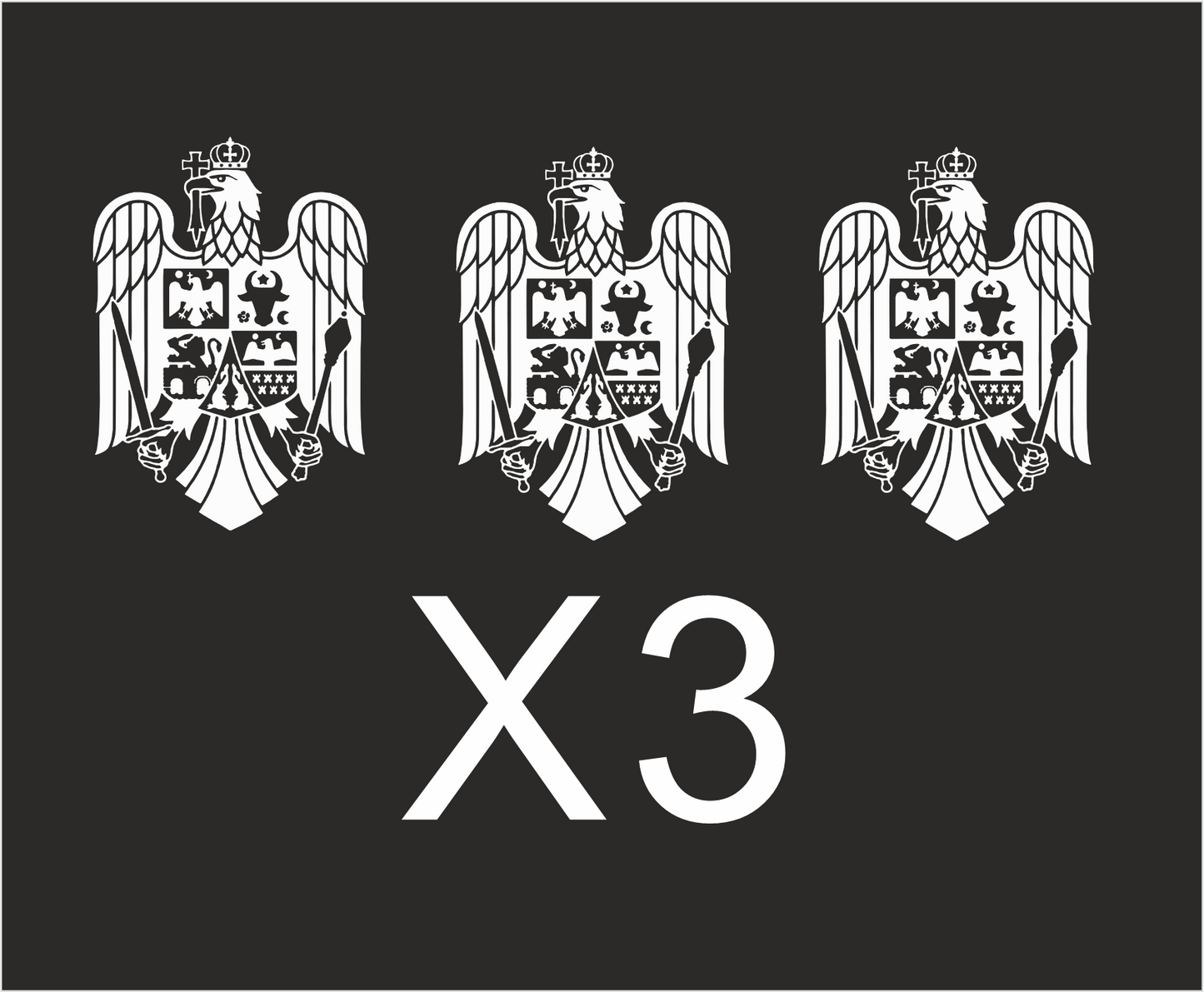 Auto-Aufkleber Rumaenisches Wappen / Stema Romaniei