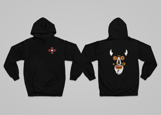 Hoodie Rumaenien Stier-Maske Folklore