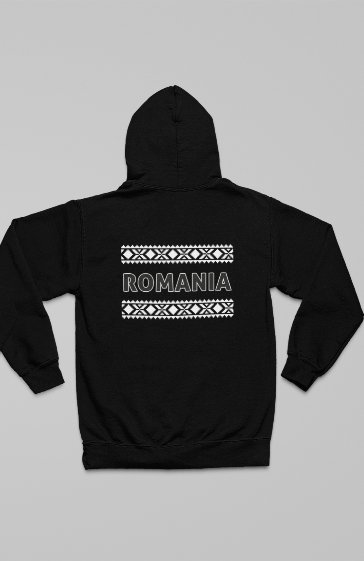 Hoodie Rumaenien "ROMANIA" mit Adler & Volkskunst