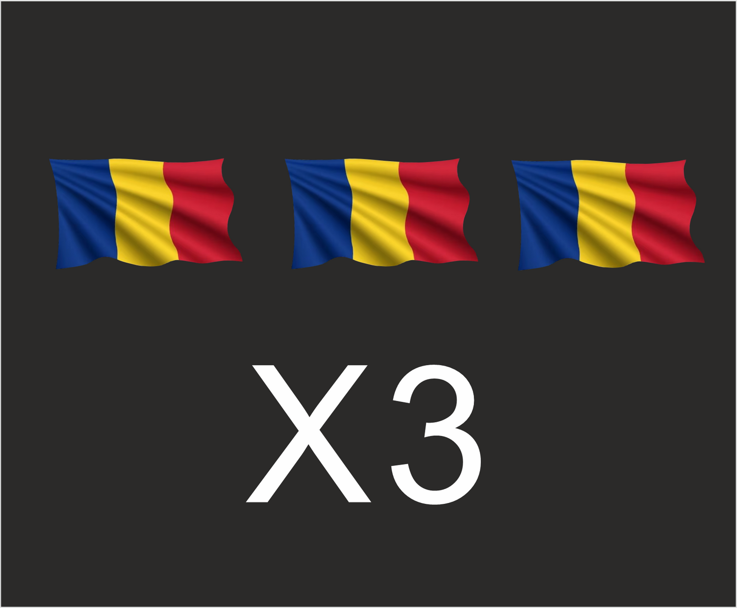 Auto-Aufkleber Rumaenische Flagge / Steag Romania