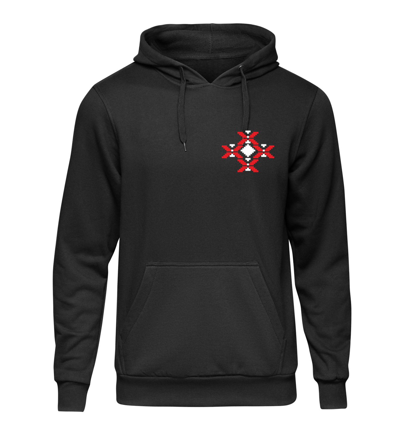 Hoodie Rumaenien Grosses Traditionelles Kreuzmotiv