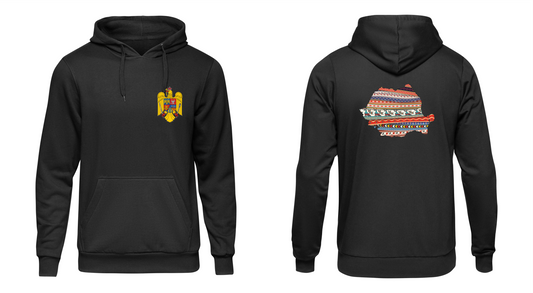 Hoodie Rumaenien Wappen & Landkarte Bunt
