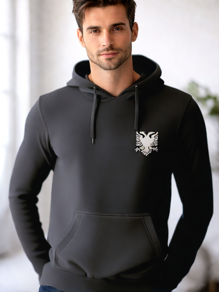 Hoodie Albanien Adler Vorderseite