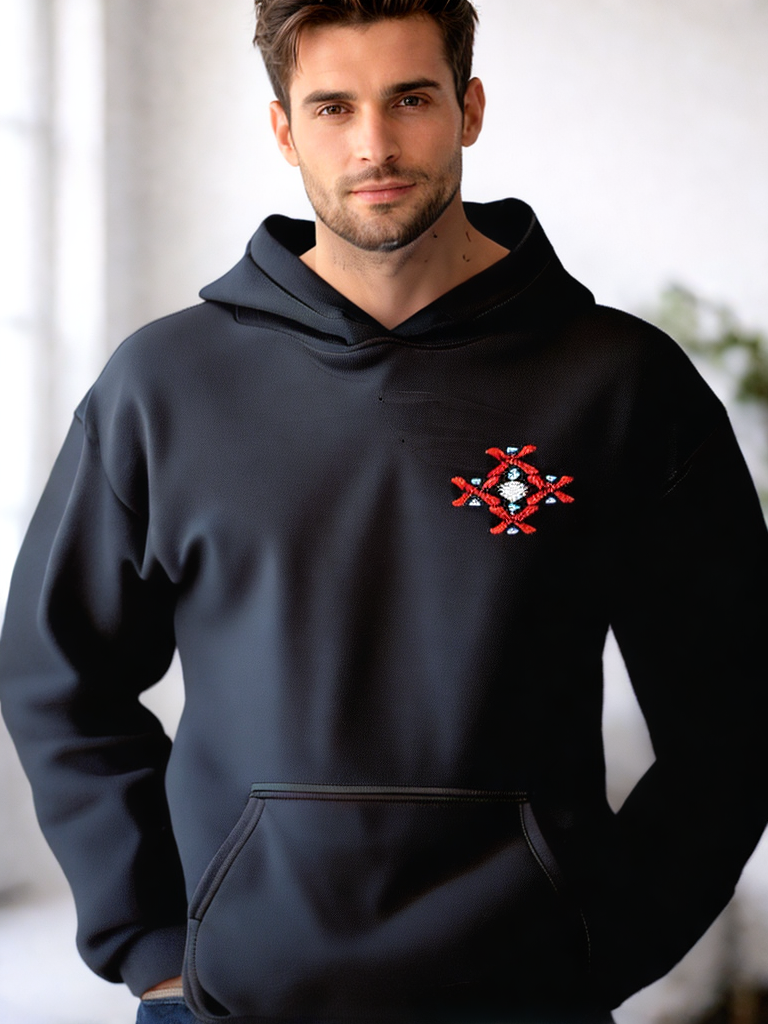 Hoodie Rumaenien Traditionelle Capra Maske