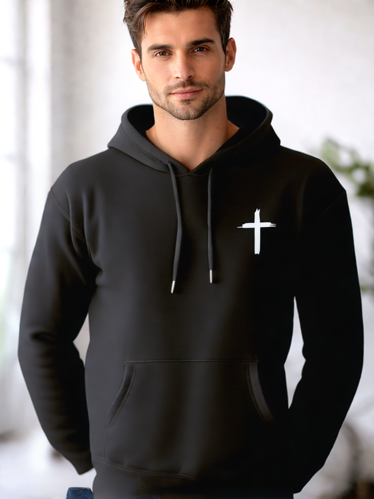 Hoodie Kreuz & Christus Portrait