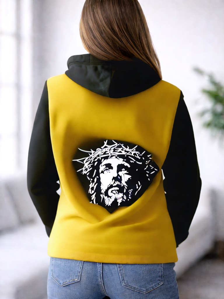 Hoodie Kreuz & Christus Portrait