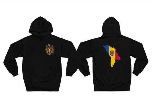 Hoodie Moldawien Wappen & Landkarte Klassisch