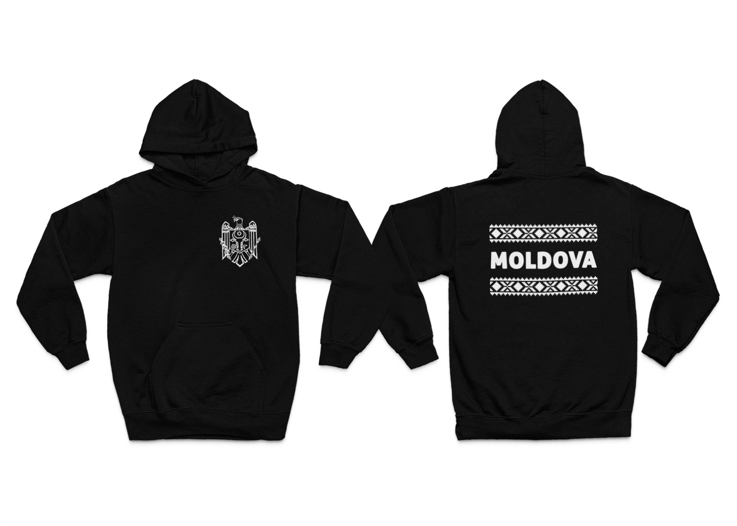 Hoodie Moldawien Adler & MOLDOVA Traditionell