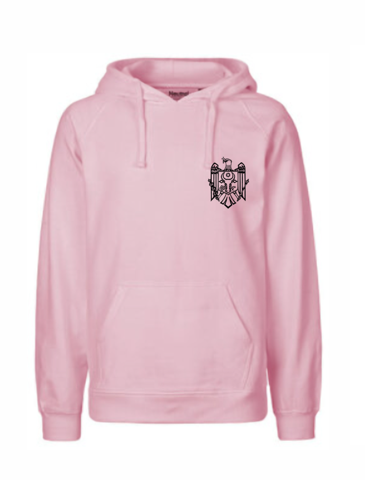 Hoodie Moldawien Wappen Rosa