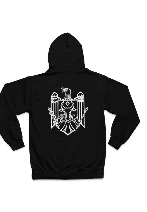 Hoodie Moldawien Weisser Adler Rueckseite