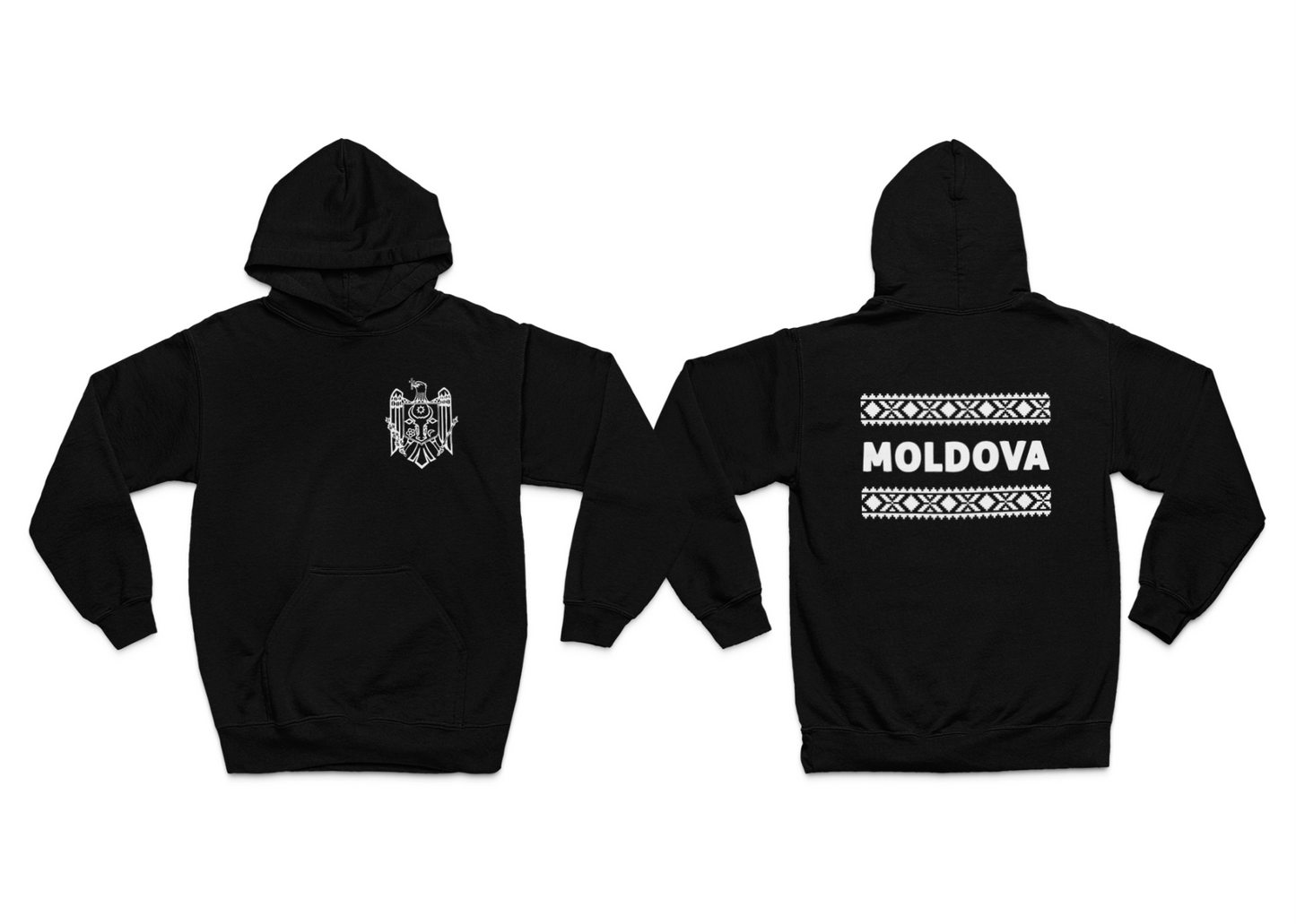 Hoodie Moldawien Wappen & MOLDOVA Muster