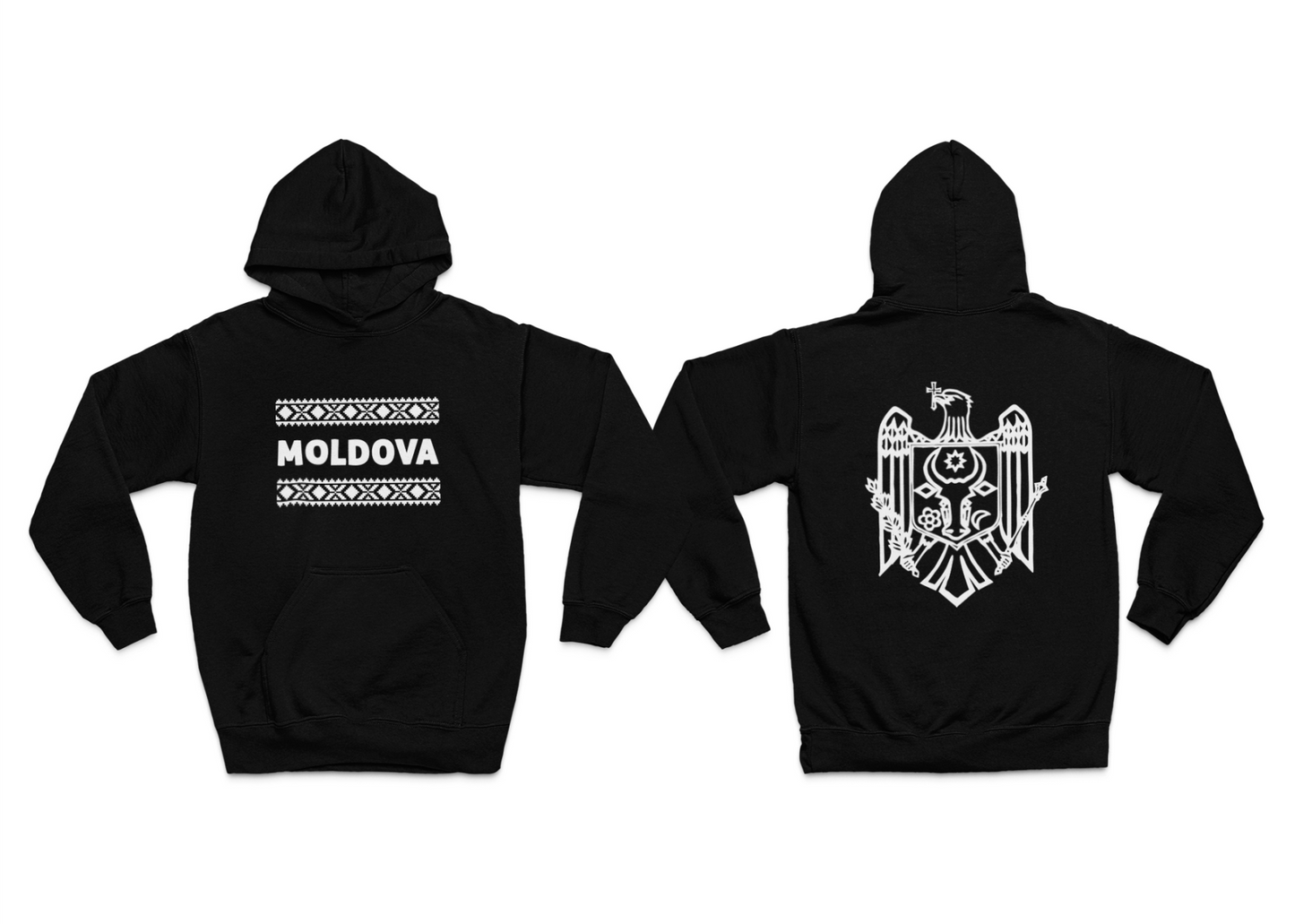 Hoodie Moldawien "MOLDOVA" Muster & Adler